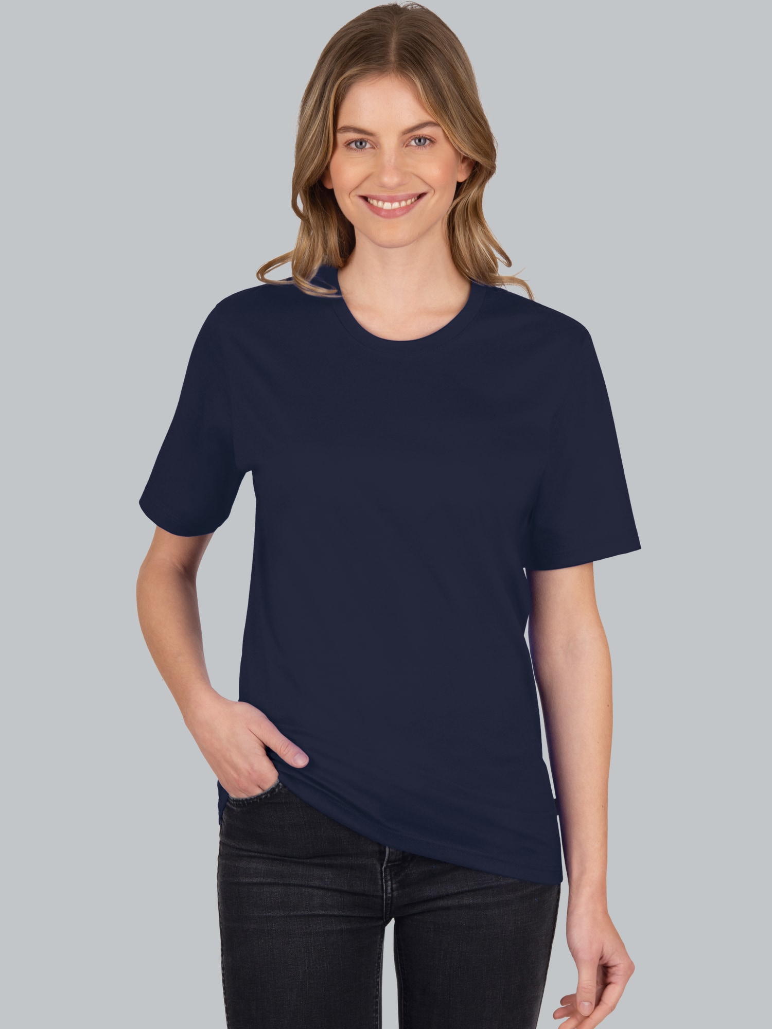 T-Shirt DELUXE Baumwolle Navy