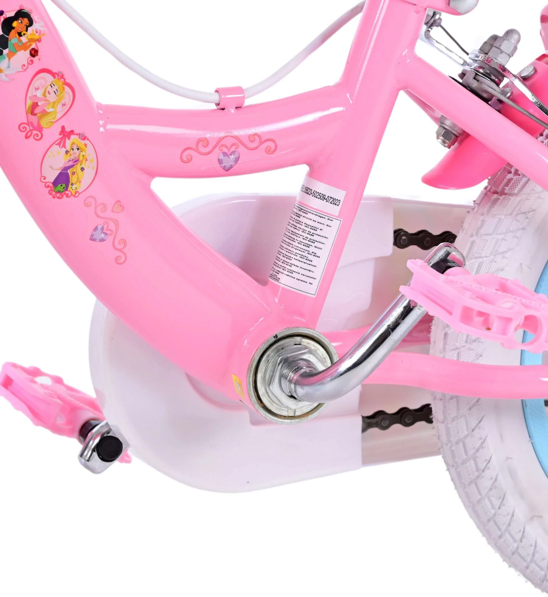 Kinderfahrrad Disney Princess für Mädchen 12 Zoll Kinderrad in Rosa