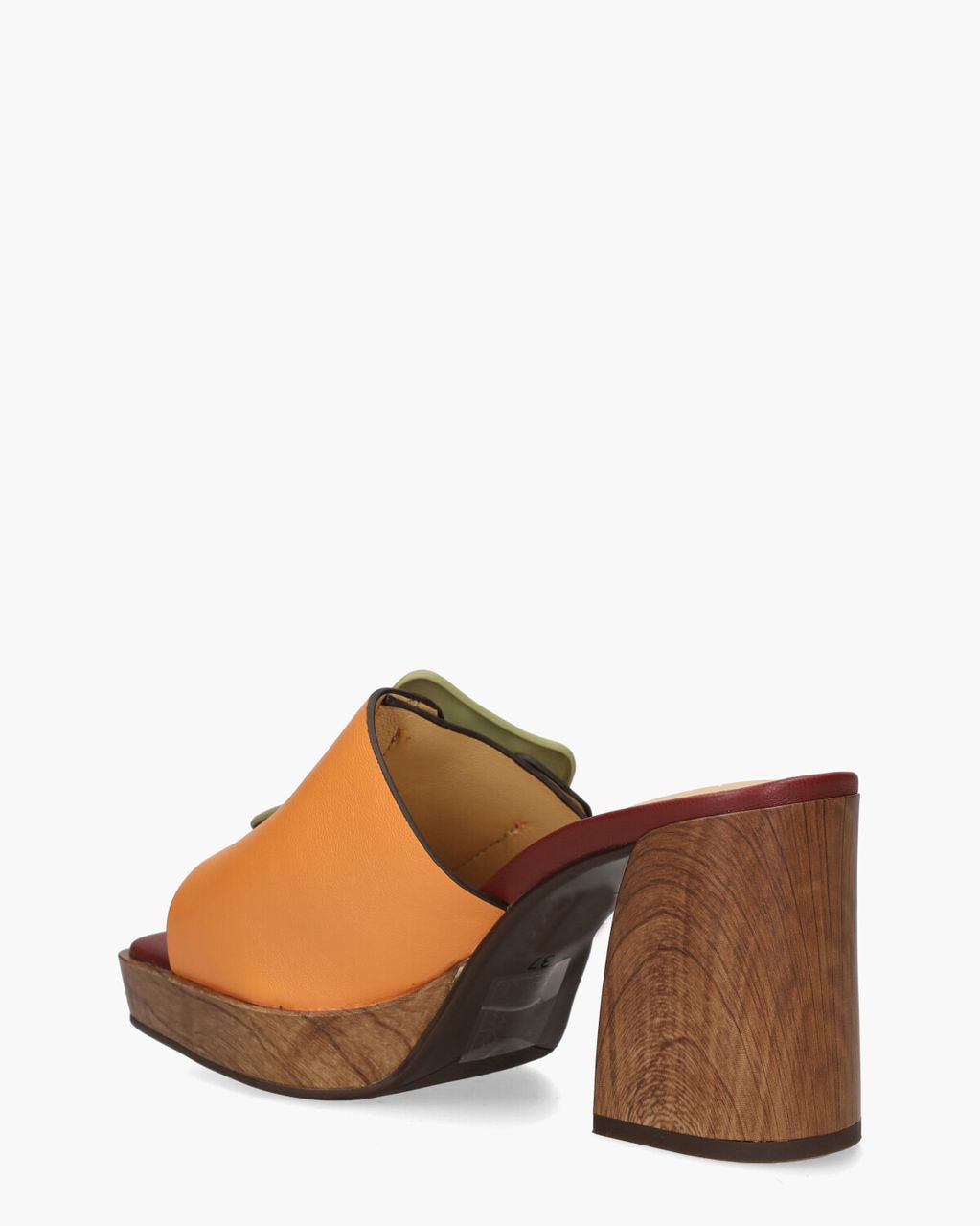 Noa Harmon Eden Oranje/Groen Damesslippers