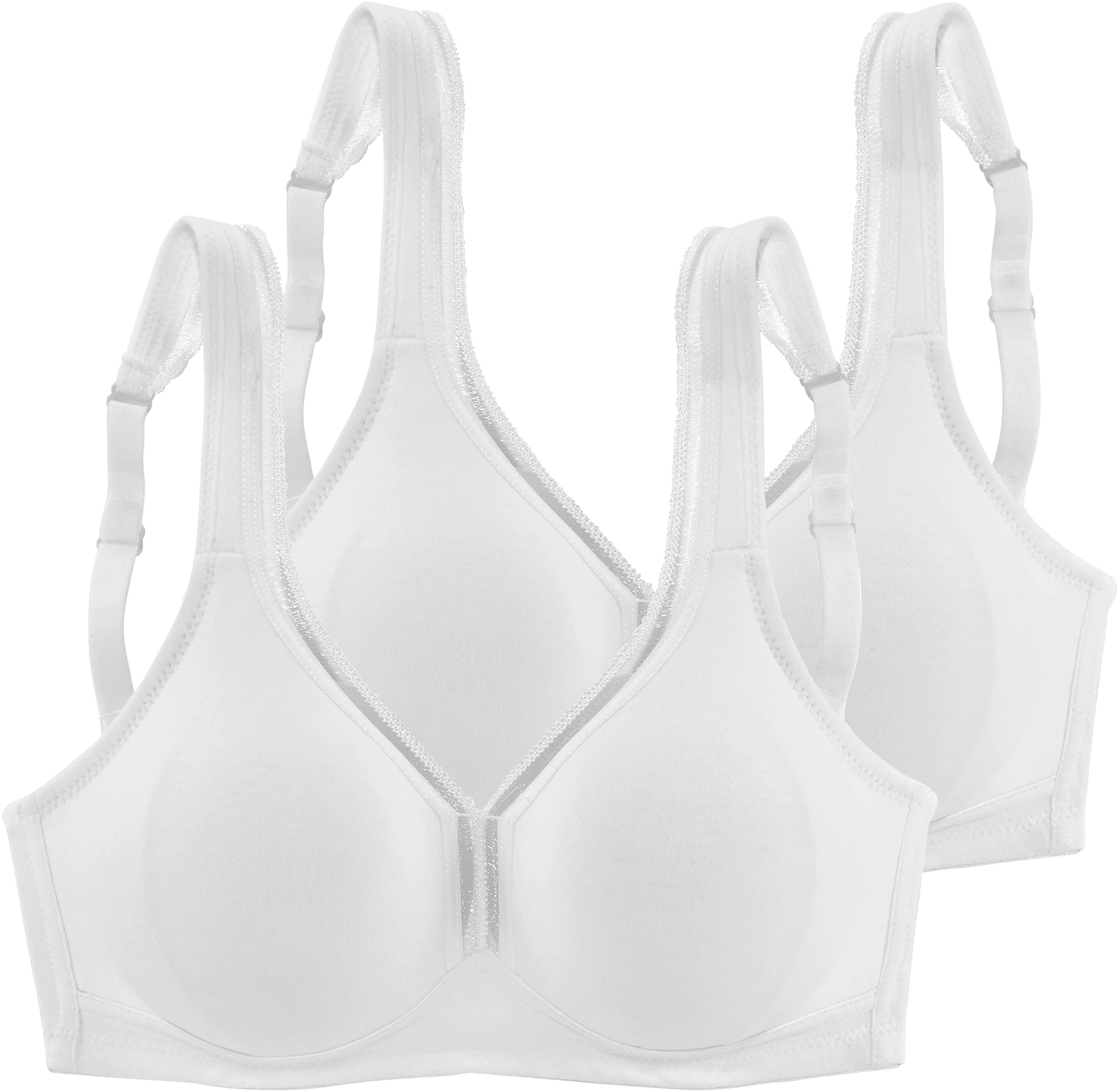 petite fleur T-Shirt-BH in 2xweiß