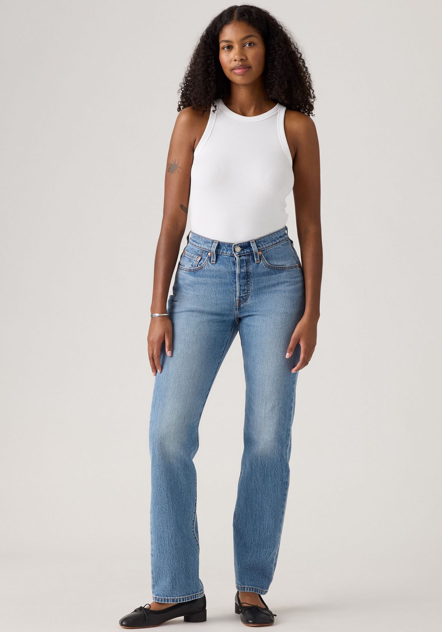 Levi's® Stretch-Jeans »LV Jeans 501 CURVE BLACKS«, mit gerader Beinform