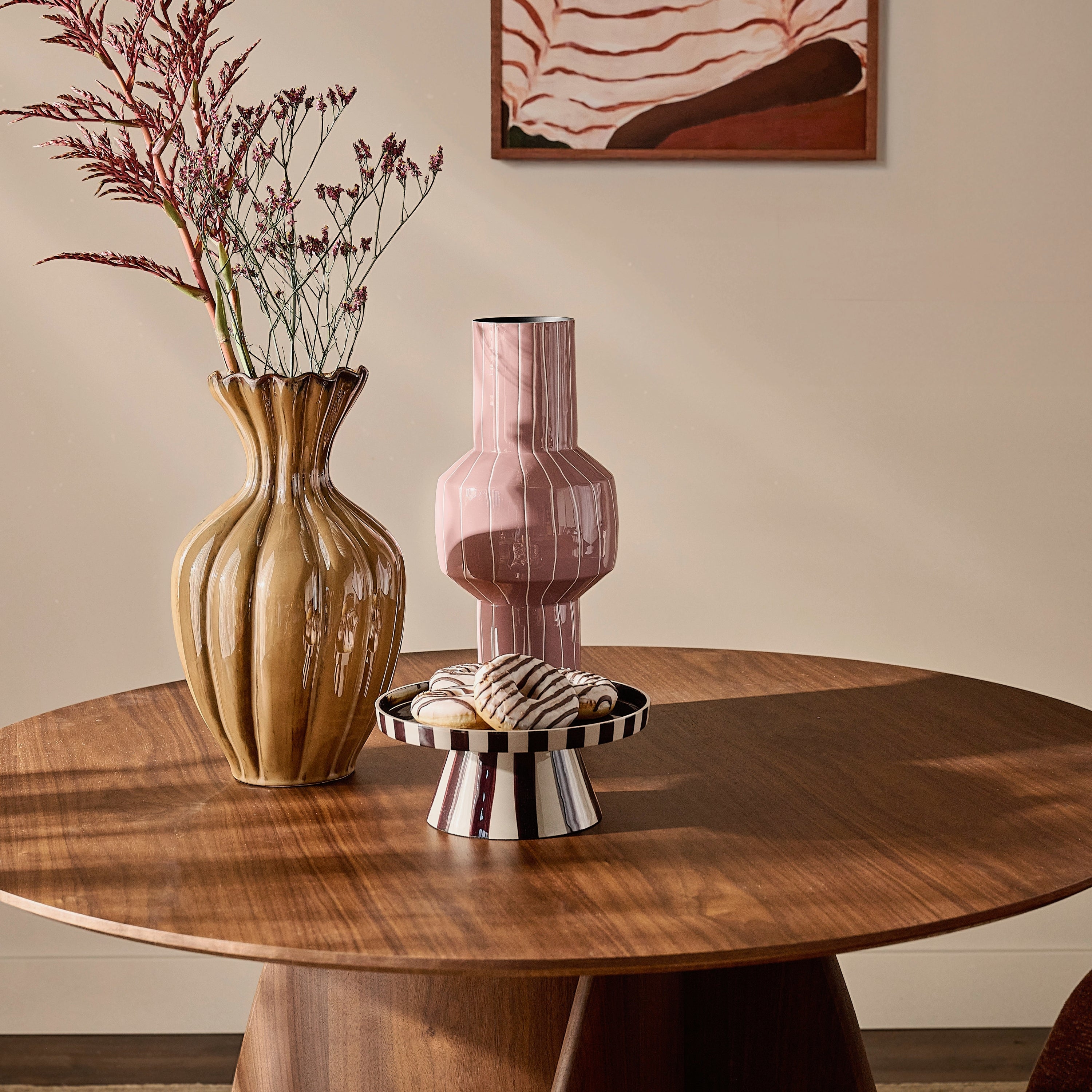 by fonQ Swirl Eettafel - Walnoot