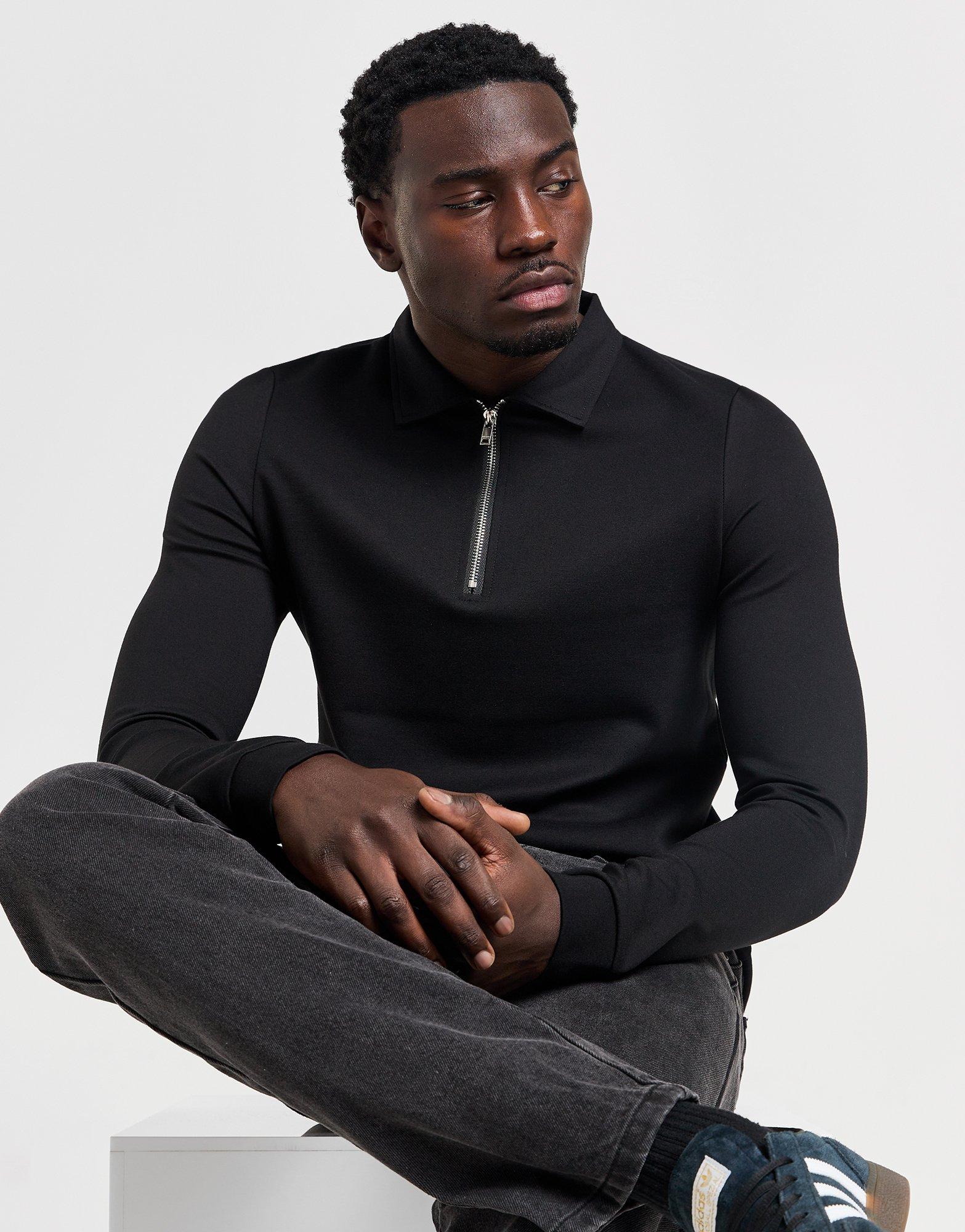 Belier Polo Zippé Manches Longues Homme