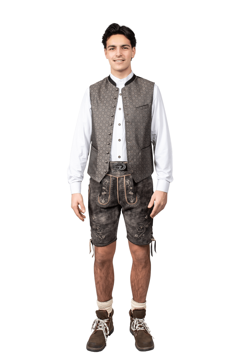 Lederhose Grijs
