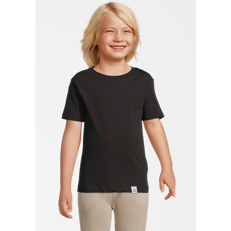 New Life T-Shirt Basic T-Shirt Schwarz
