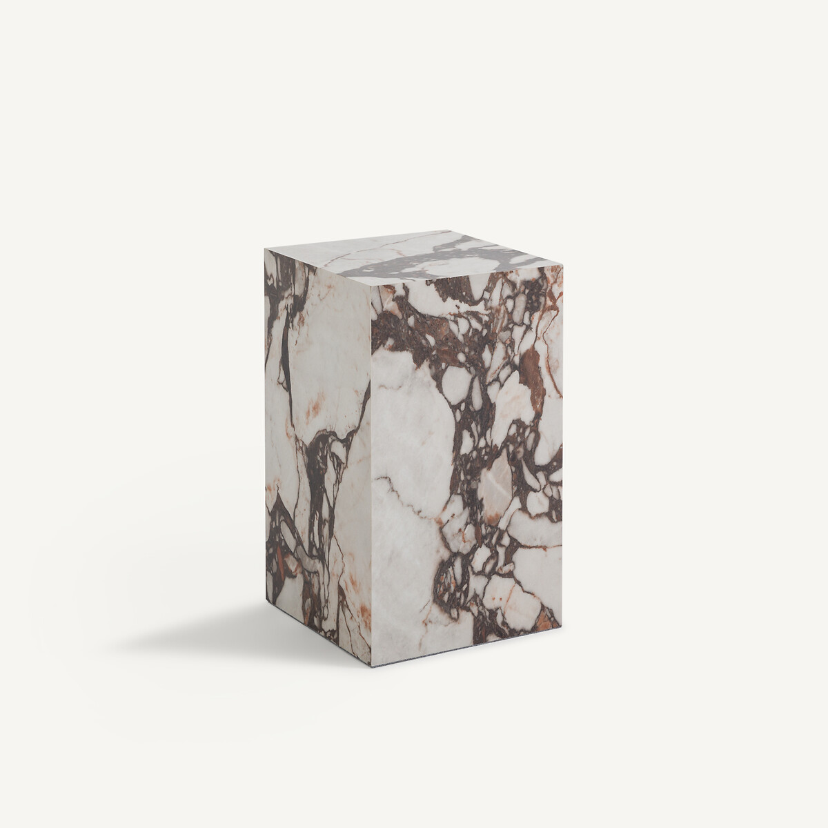 AM.PM<br>Mesa lateral, cerâmica com efeito mármore, Alcana