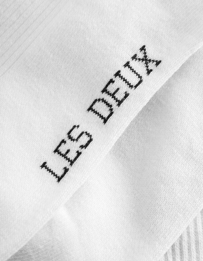 Les Deux Les Deux Vertigo 2-Pack Rib Socks White/black