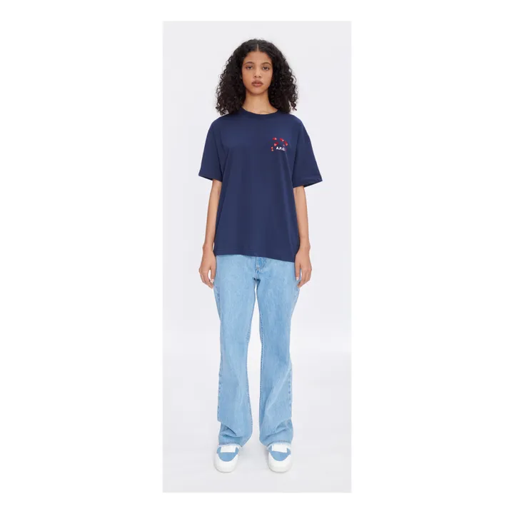 A.P.C. T-shirt Amo Coton Bio | Bleu marine