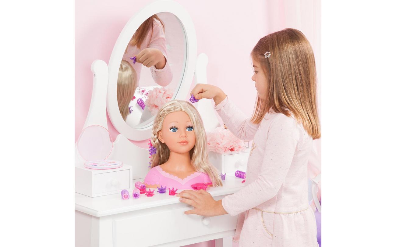 Charlene Super Model kaphoofd met make-up