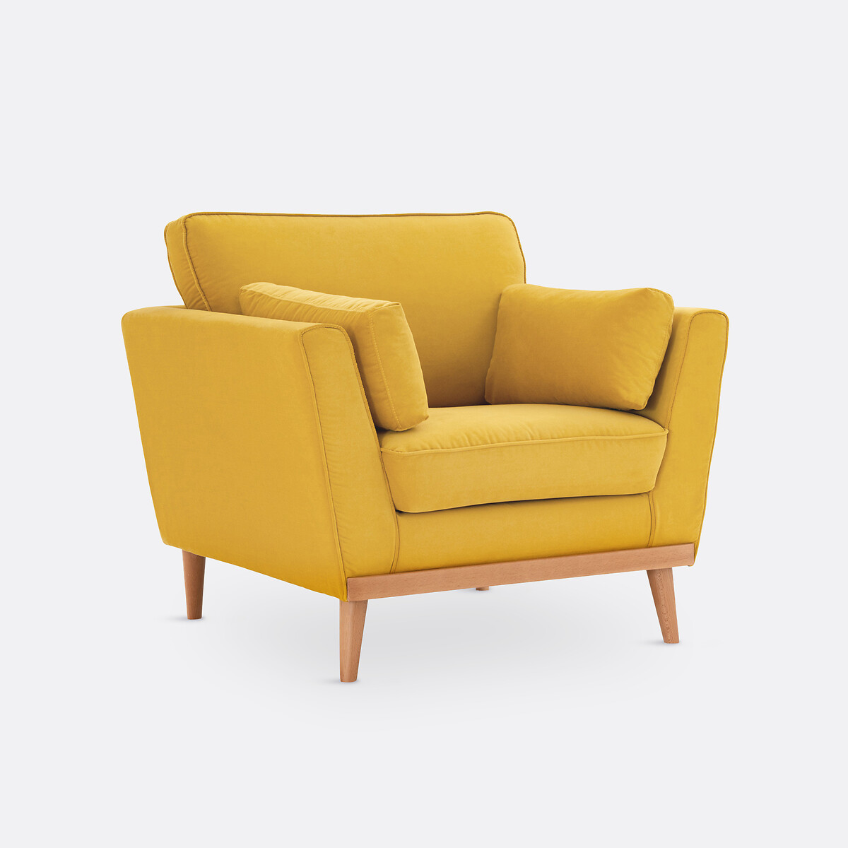 LA REDOUTE INTERIEURS<br>Poltrona de veludo, Tasie