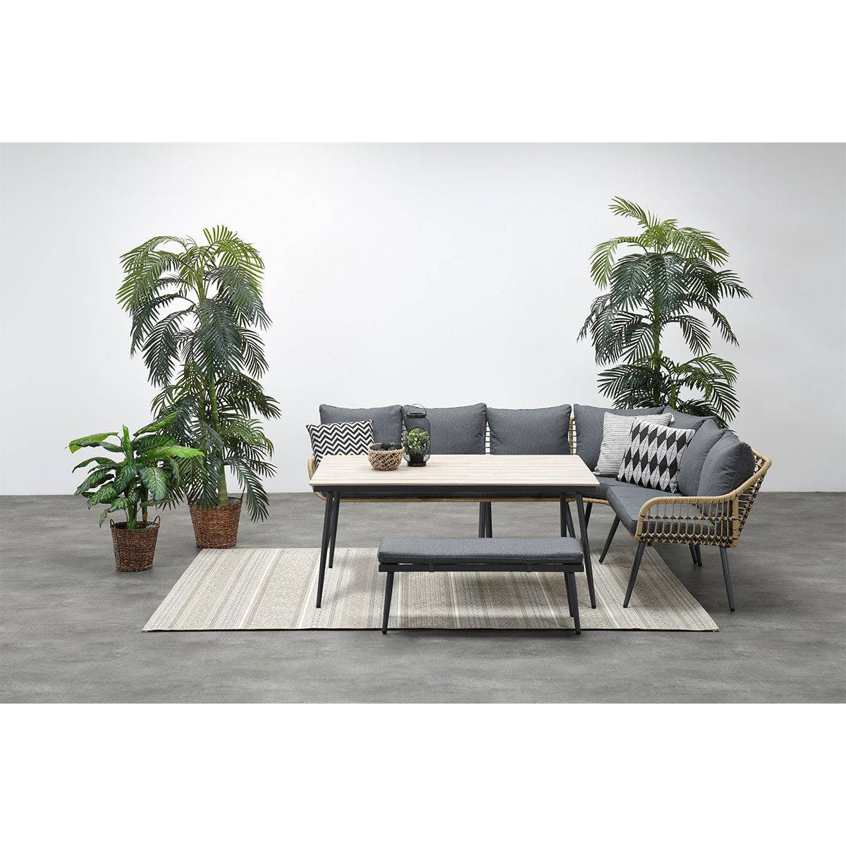 Garden Impressions Garden Impressions Margriet L/D set 6-dlg - grijs/bruin