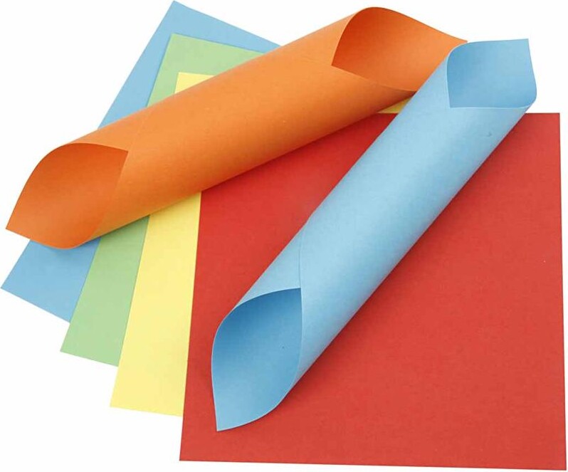 Origami Papir - Str. 15X15 CM - 80 G - 5X10 Ark