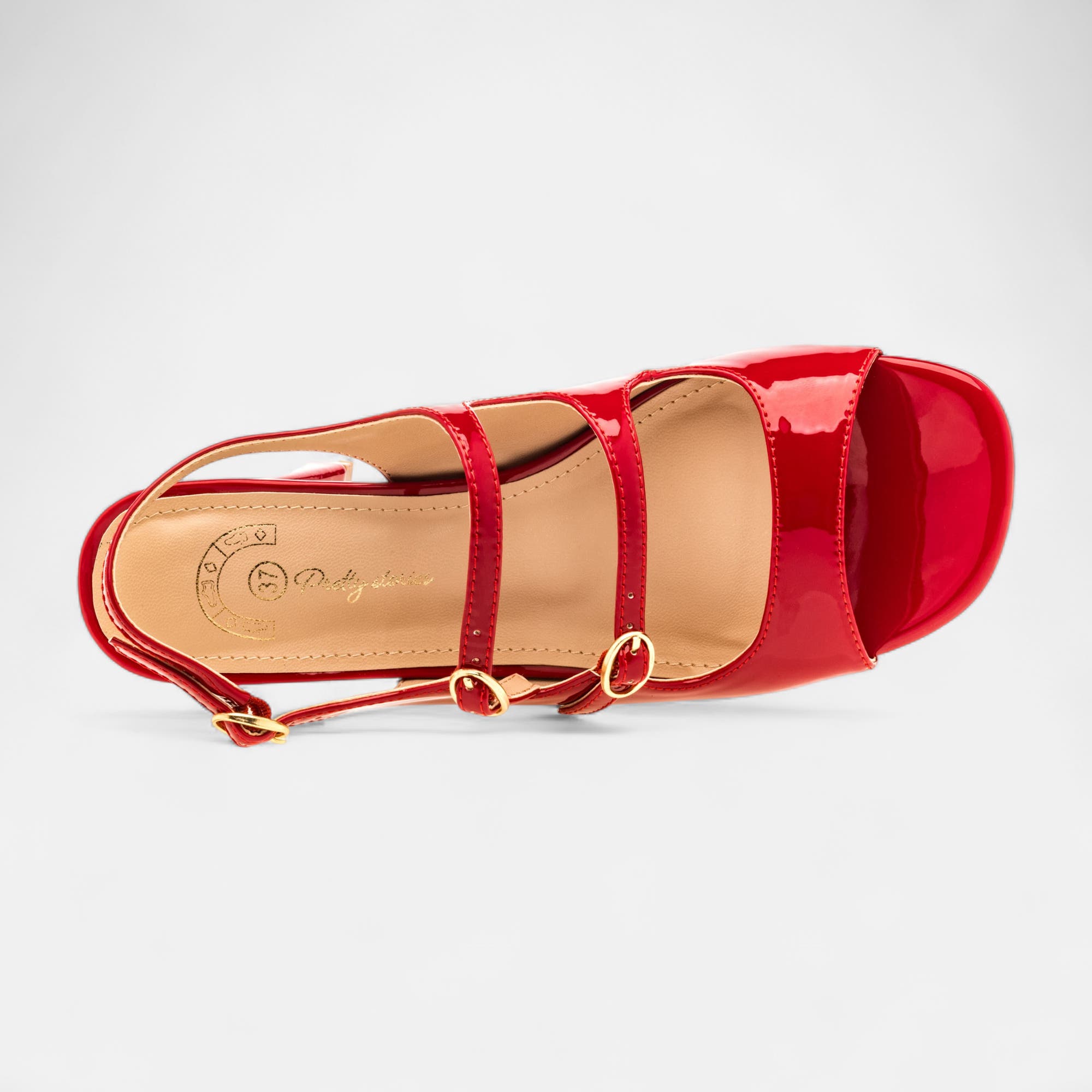 Nu-pieds à talon Femme rouge