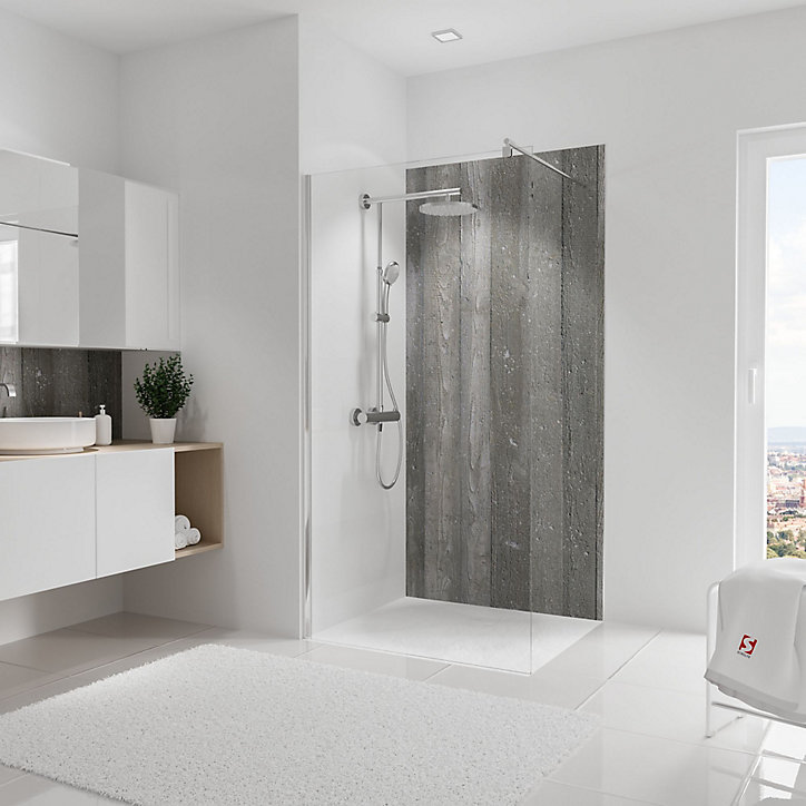 Panneau mural salle de bains 100 x 210 cm, Schulte DécoDesign Décor, béton