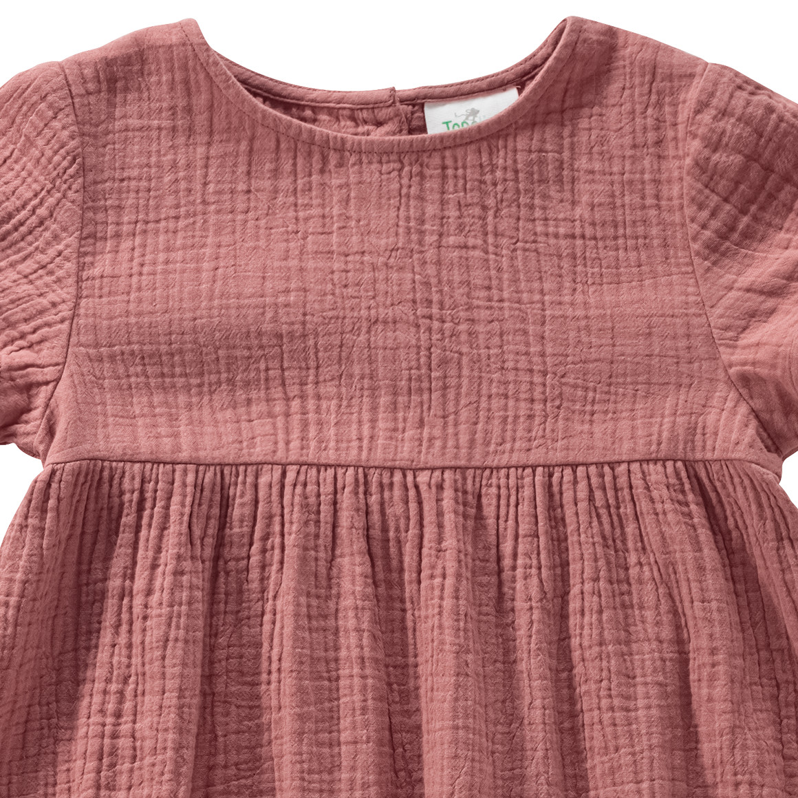 Topolino Pure Collection Mädchen Musselin-Kleid mit Teilungsnaht dunkelrosa