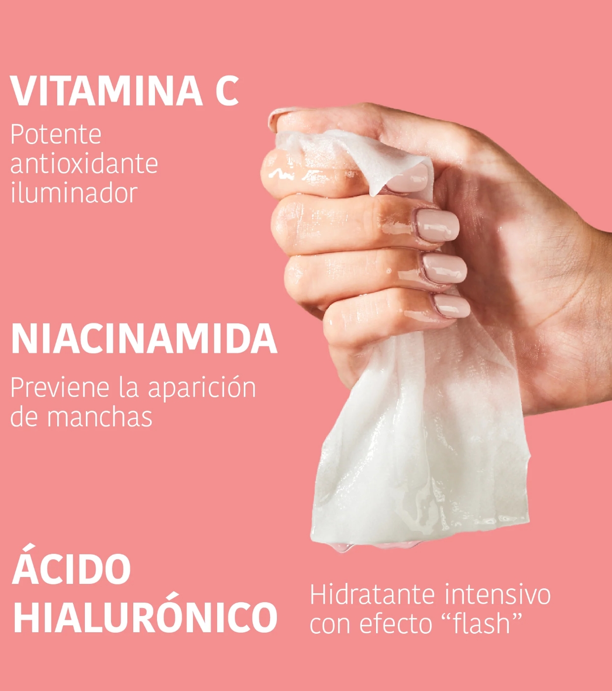 Iroha Nature - Máscara Facial Iluminadora e Hidratante - Vitamina C + Ácido Hialurônico