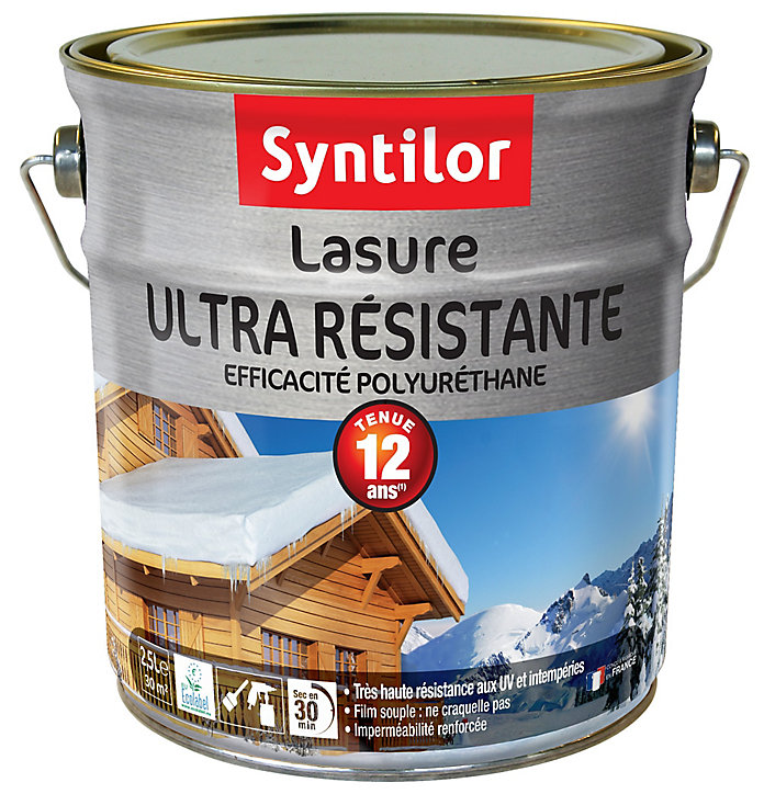 Lasure extérieure ultra résistante Syntilor ton wengé 2,5L