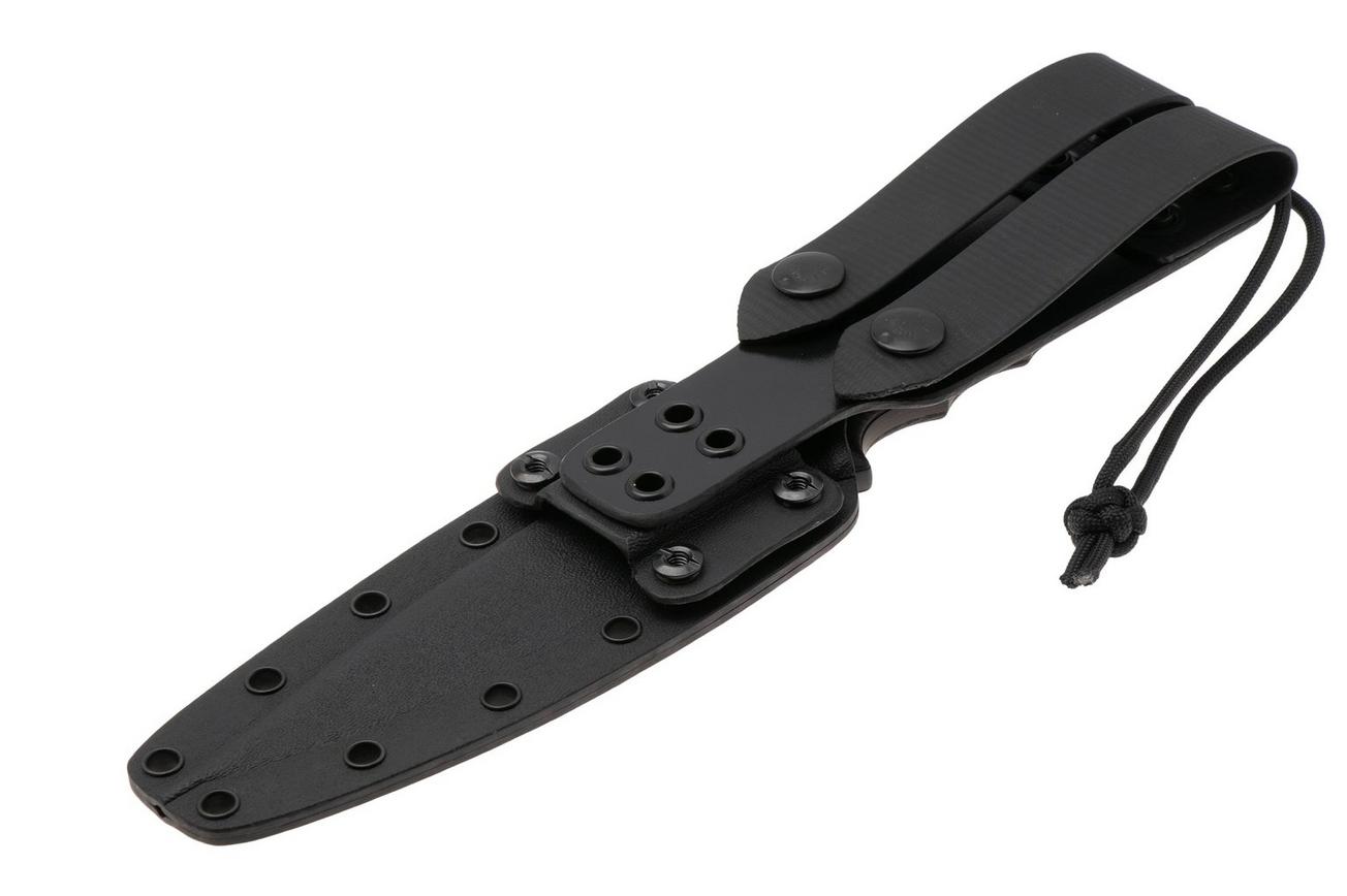 Spartan Blades Harsey Clandestina SB57BKBKKYBK Black, Black Micarta, survivalmes, kydex schede