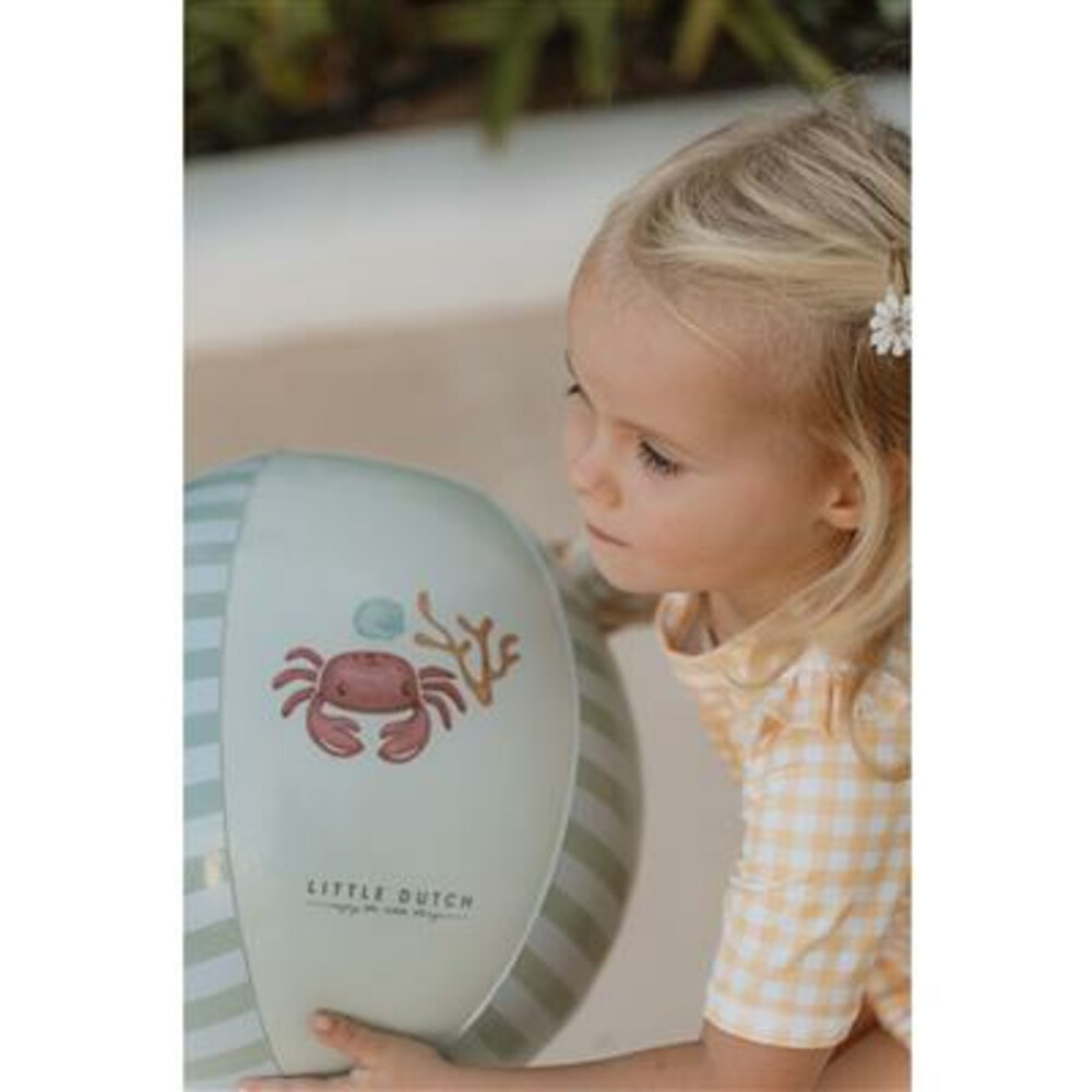 Little Dutch Strandbal Blauw 35 cm Fresh Greens