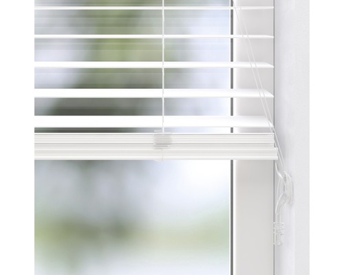 PVC-jaloezie, houtlook, wit, 60x130 cm