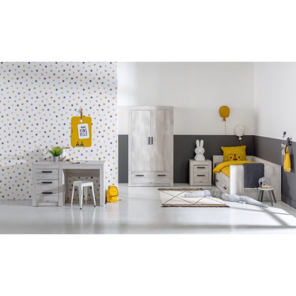 Kinderkamer Sem Nautic Grijs - Bedbank - Bureau