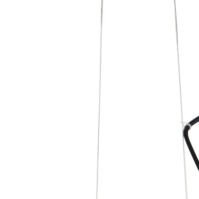 Industriële hanglamp roestbruin met rek 4-lichts - Cage Rack