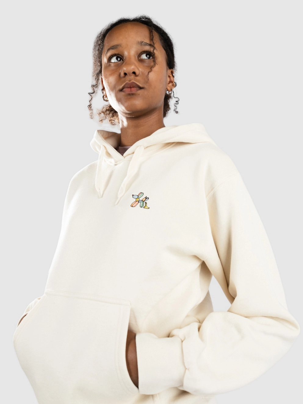 Iriedaily Puffy Dog Hoodie undyed