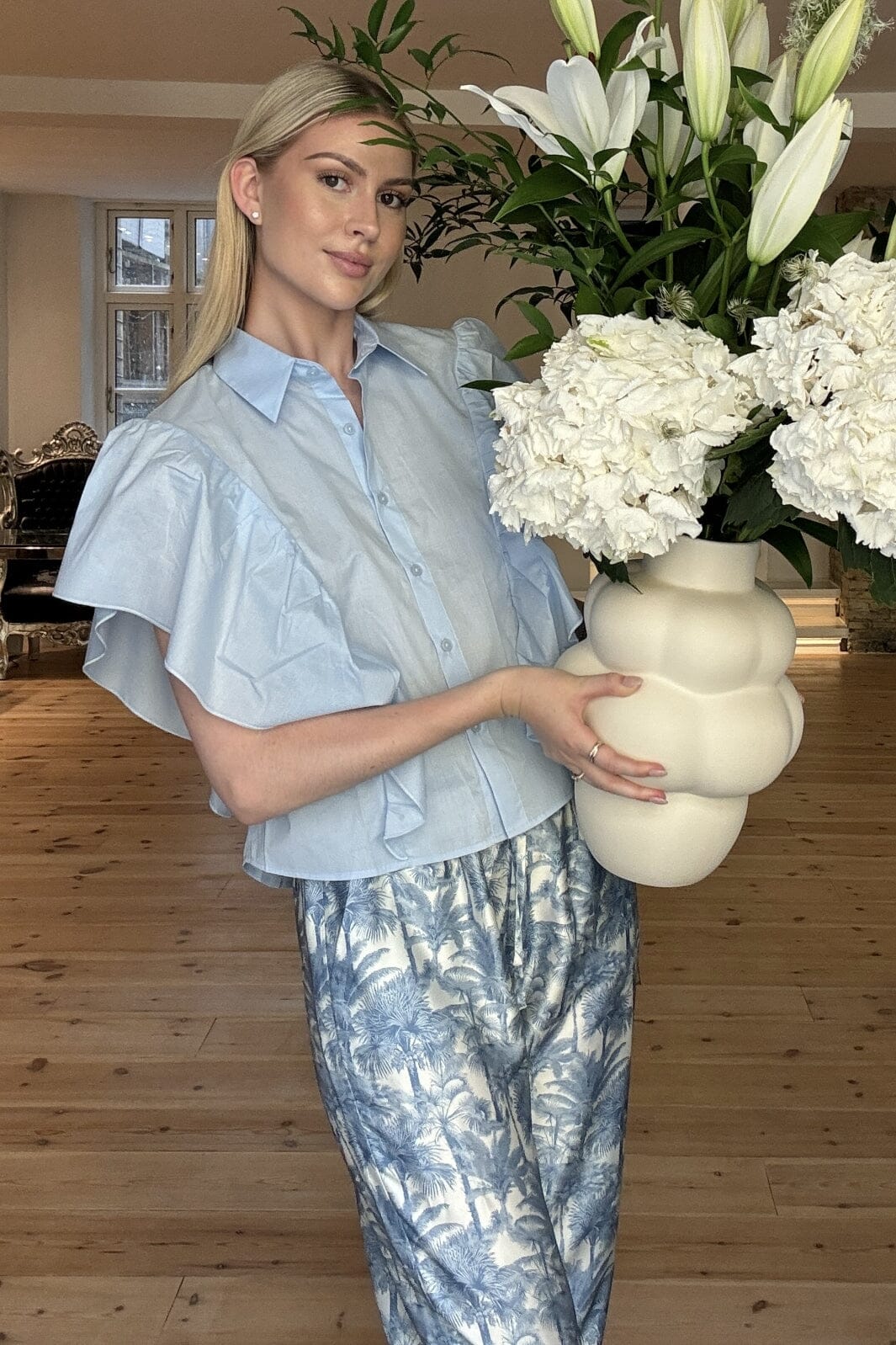 Karmamia Salma Shirt sky poplin
