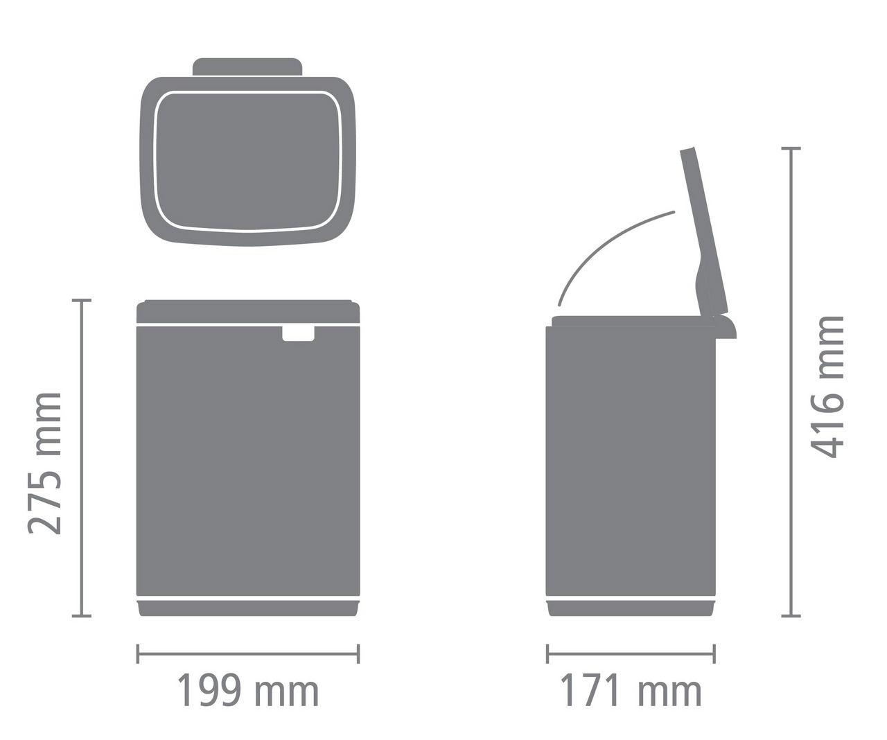 Brabantia Abfallbehälter 4L BO