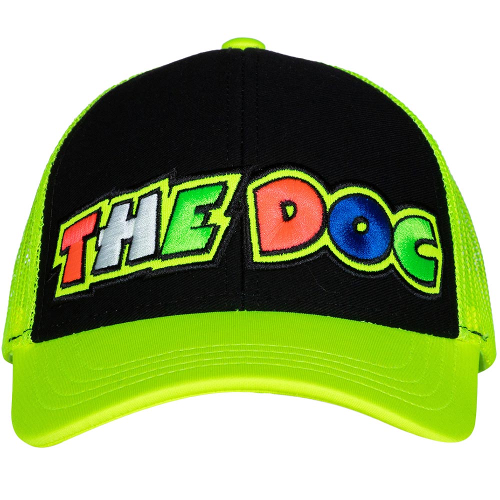 VR46 - Casquette enfant The Doc Jaune fluo / Noir