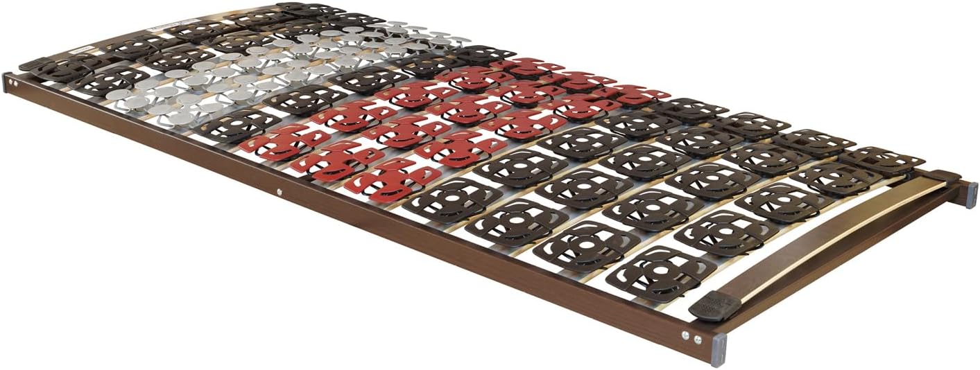 BeCo Lattenrost, Mediflex Modul NV, 100 x 200 cm, vollflächiger Tellerrahmen, Made in Germany, 100 Nächte Probeschlafen