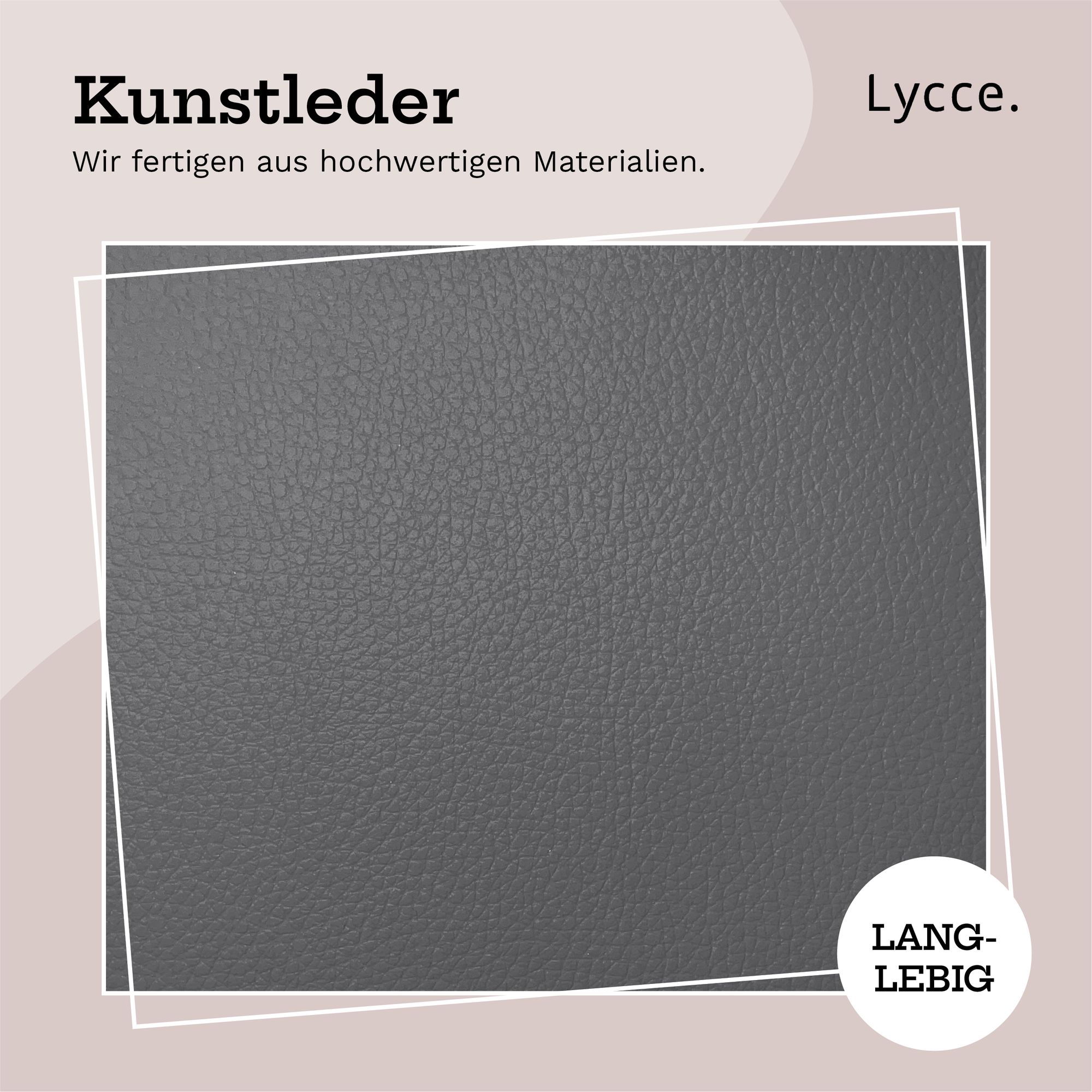 Lycce Klemmkissen Sitzkissen mit 1 Leiste, Kunstleder versch. Farben