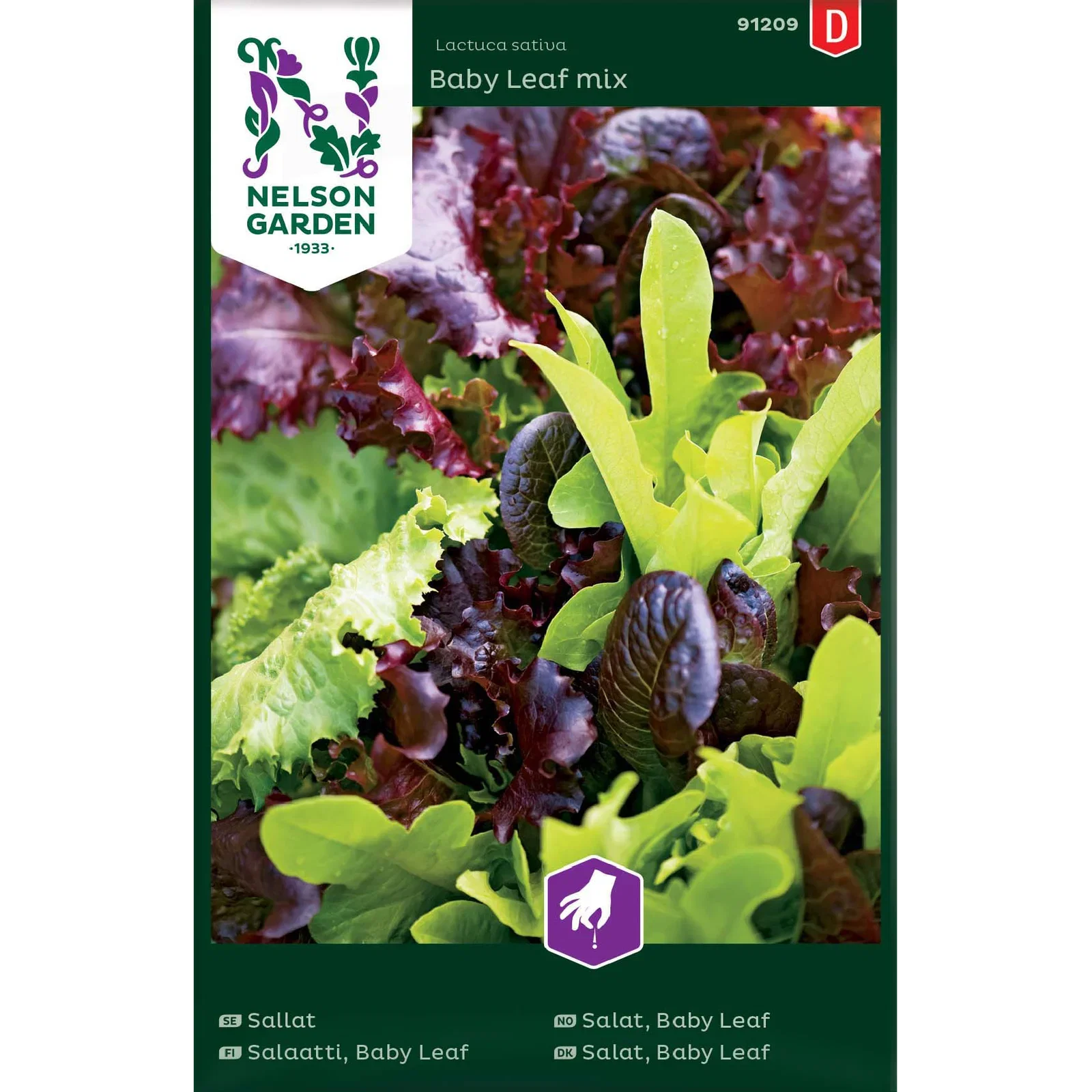 Lactuca sativa Salat, Baby Leaf mix
