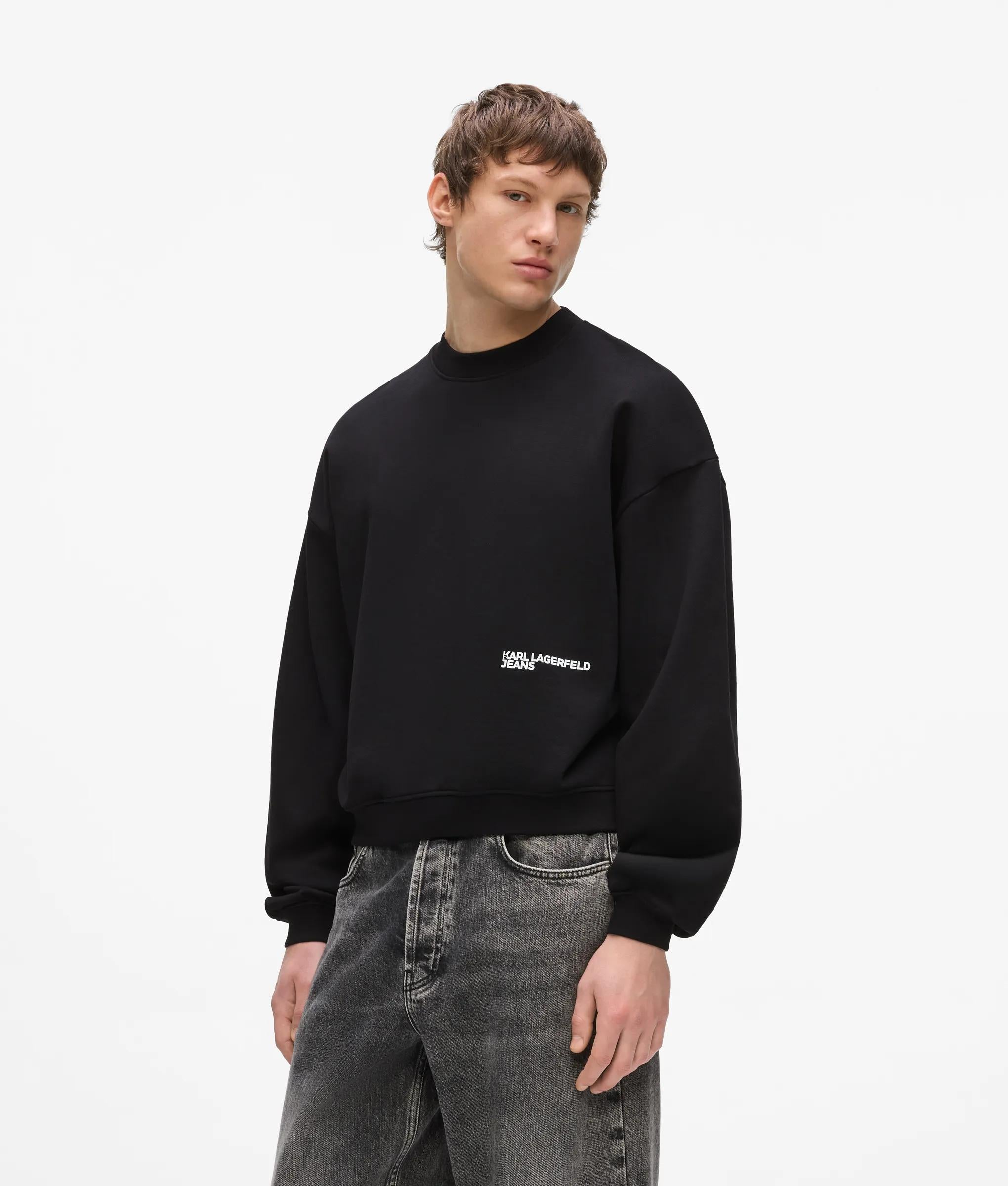 Boxy sweatshirt met gradiëntlogo