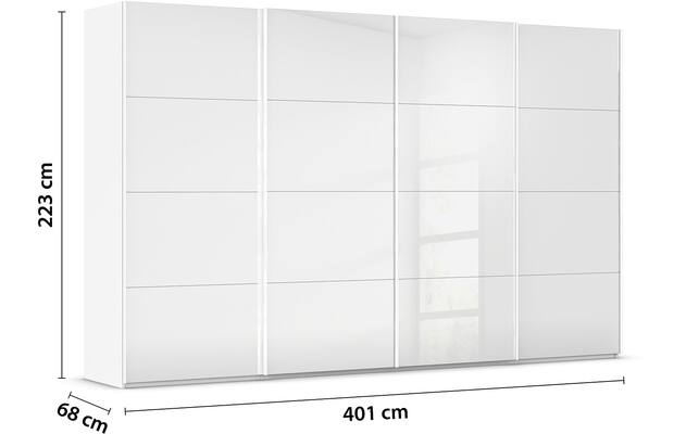 Kledingkast Finca Glans Glas