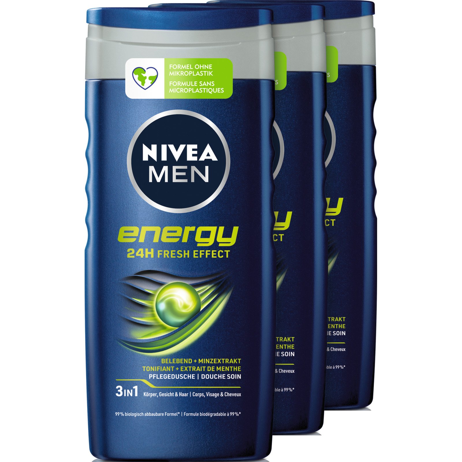 Nivea Men Pflegedusche Energy 3 x 250 ml