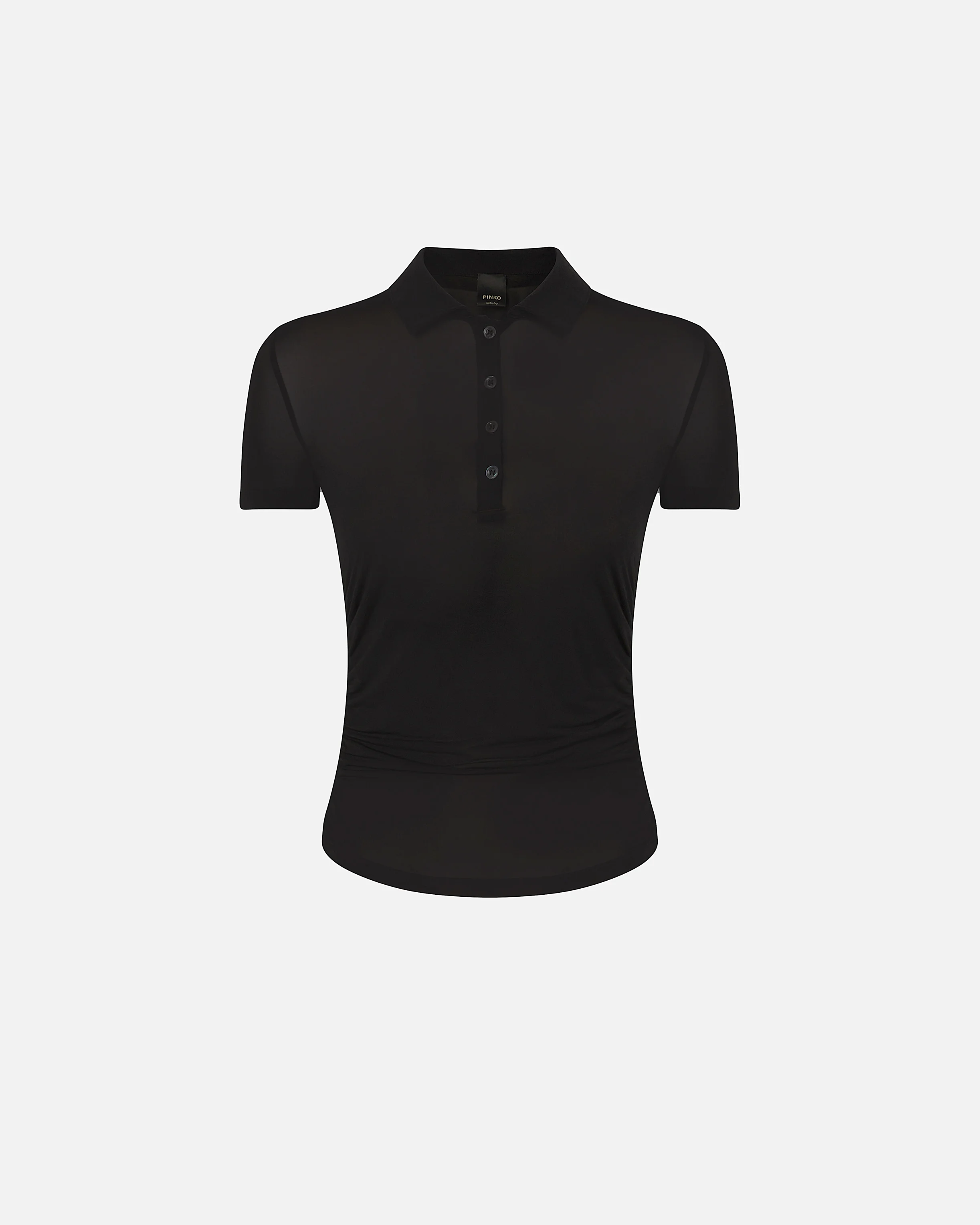 Polo en tissu léger | Noir
