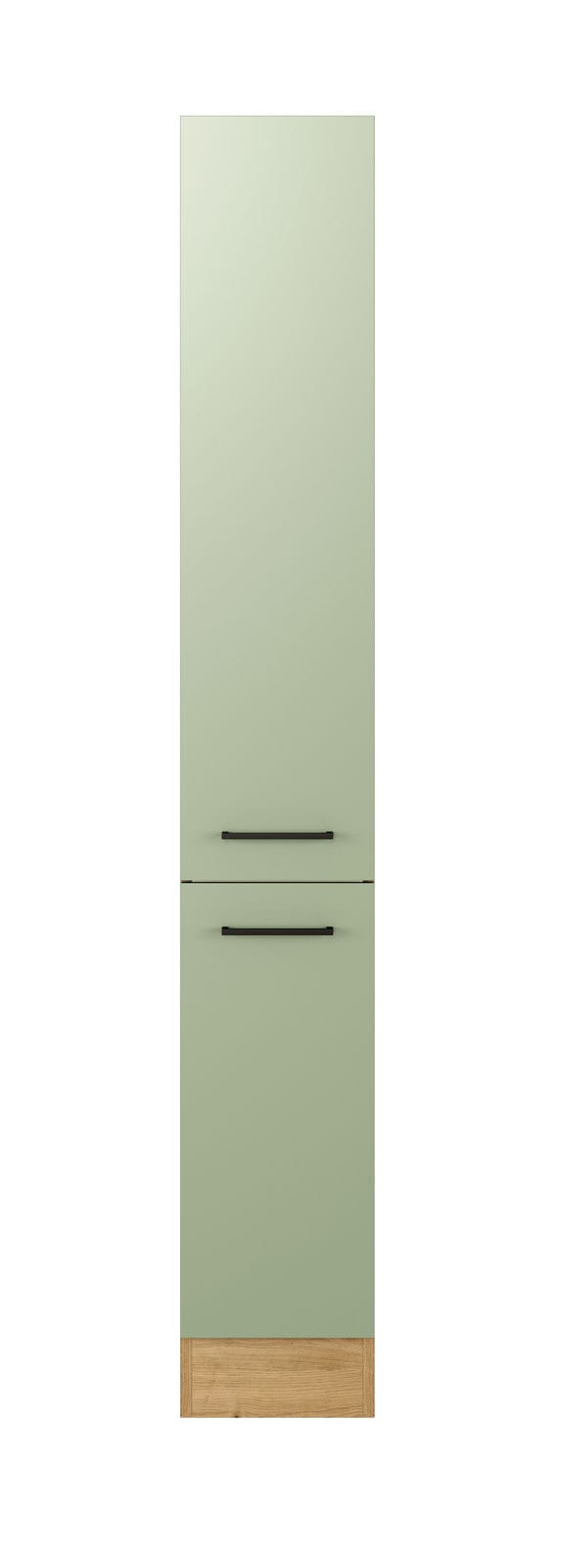 Apotheker-Hochschrank Cara Schilfgrün/Artisan Eiche NB 30cm