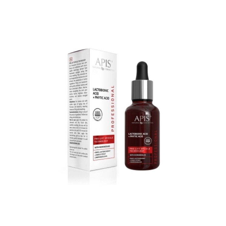 Apis Pro-Lift Spicule Technology Kwas laktobionowy + Kwas fitowy z mikroigiełkami 30 ml