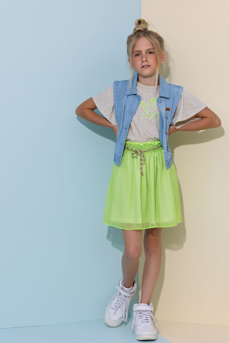 NONO blauwe nono gilet donka sleeveless denim button up vest
