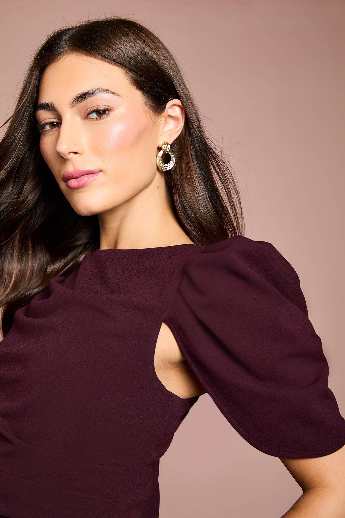 Coast Robe Midi En Crêpe Avec Détail Plissé