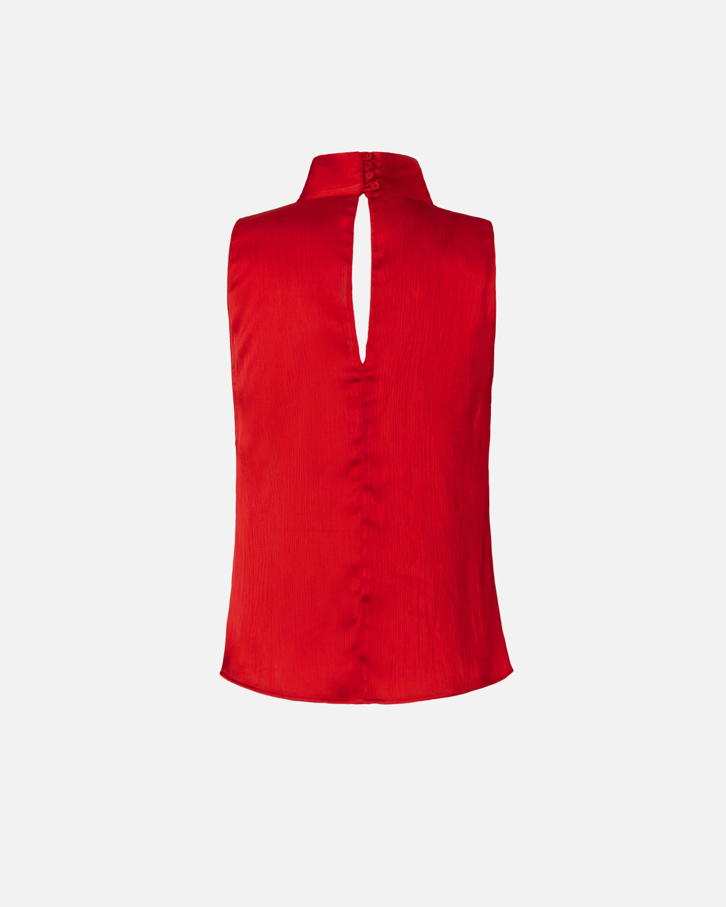 Top drapé ondulé | Rouge