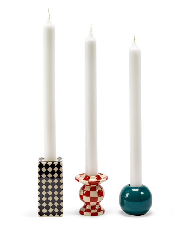 Serax Les Objets Mouleversants by Wouters & Hendrix kandelaar set van 3