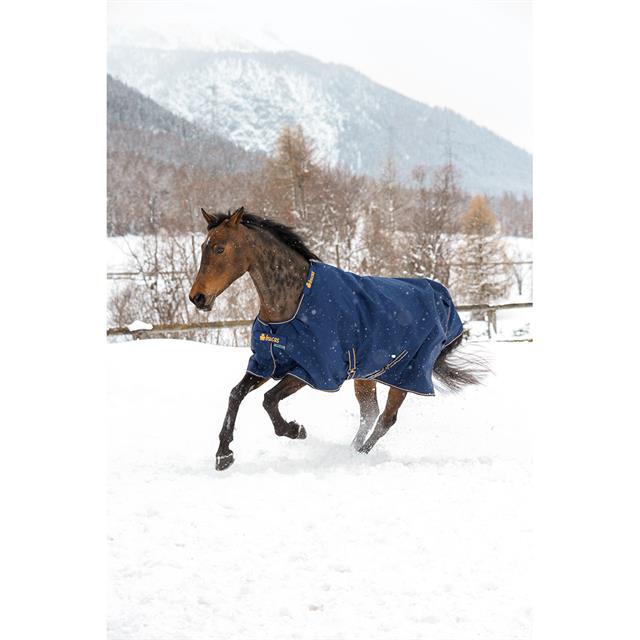 Deken Bucas Irish Turnout 150gr Donkerblauw-goud