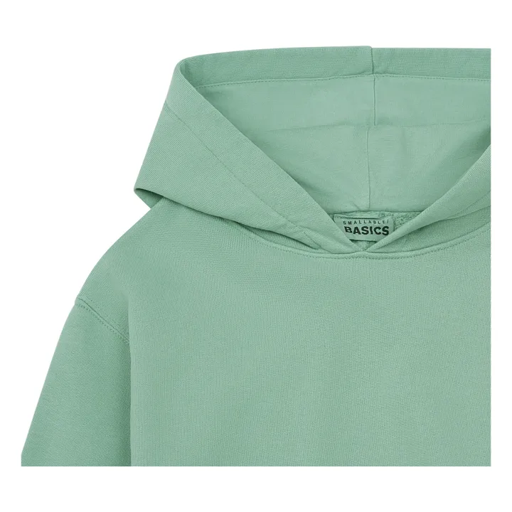 SMALLABLE BASICS Sweat Capuche Coton Bio | Sauge