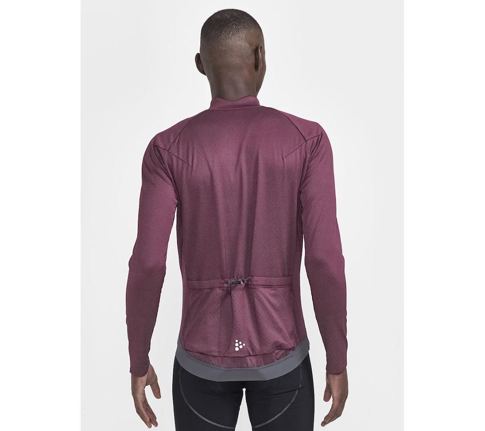 Craft Pro Bike SubZ Lumen Fietsshirt Lange Mouwen Donkerrood Heren