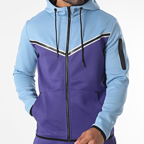 Ensemble De Survetement Bleu Clair Violet