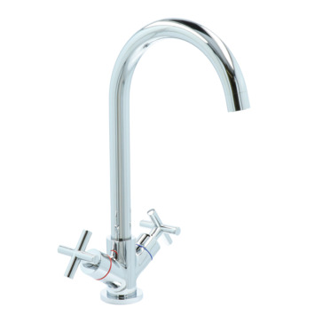 Aqualino Keukenkraan Ceronda 2-knops Chroom