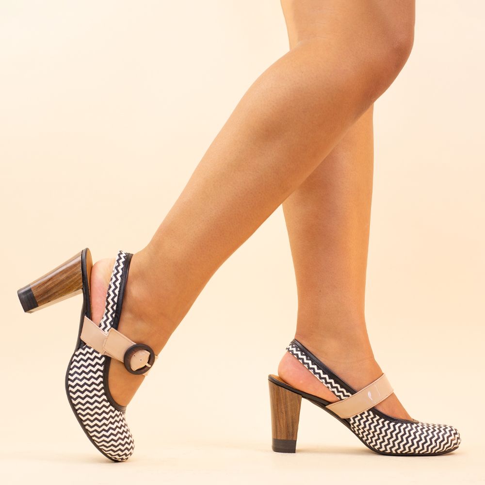 Nemonic 2306 retro shoes black white