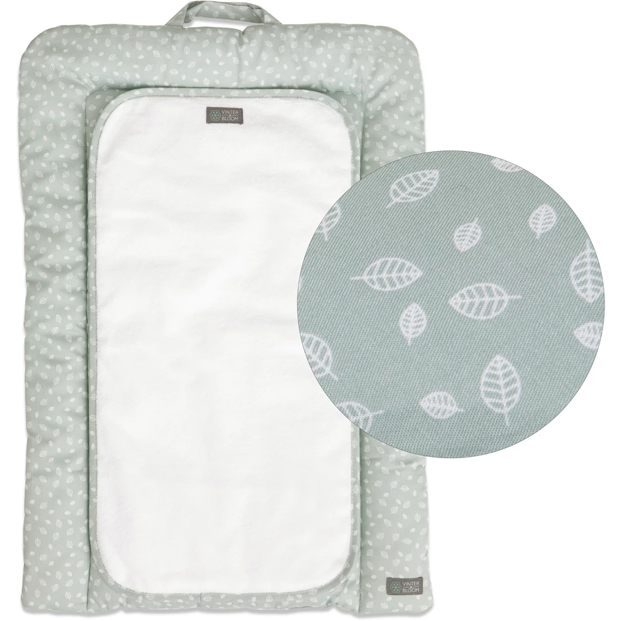 VINTER&BLOOM Wickelunterlage Nordic Leaf Mild Green